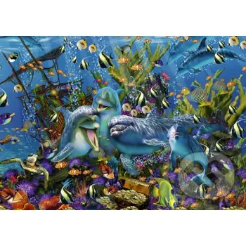 Puzzle Loď s pokladmi delfínov - Alipson Puzzle Alipson Puzzle