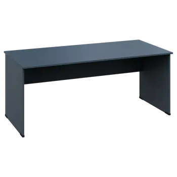 Psací stůl CPL 17 - 18 stůl kancelářský, dřevěná podnož, deska 18 mm, široký 1800 mm, antracit