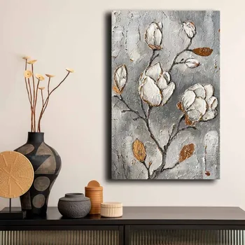 Obraz Dekorativní obraz na plátně květy na větvičce, 45 x 70 cm + vyzvednutí ZDARMA