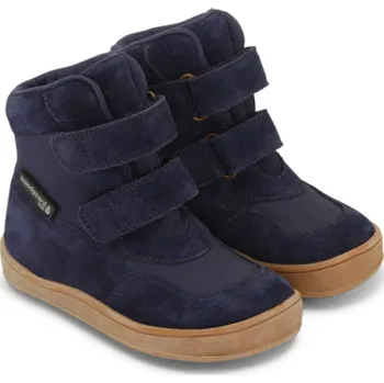 Chlapecké tenisky BUNDGAARD BAREFOOT dětská zimní obuv - Bobbie Tex Blue Velikost: 30