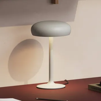 Lampička Stolní lampa EVA Solo LED Emendo, šedá, stmívatelná - Délka přívodního kabelu 200 cm zamračená šedá LED 8 W celkem - Doprava zdarma