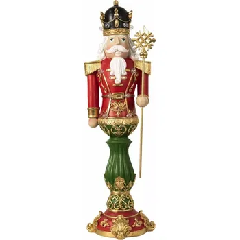 Vánoční dekorace Dekorace svítící Louskáček v červeném saku 21*20*67 21*20*67