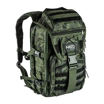 turistický batoh Outdoor batoh, zelený z polyesteru, 84-321, odolný proti oděru a nárazům, Neo Tools