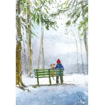 Utěrka Kuchyňská vánoční utěrka Winter Walk, Alex Clark (Kuchyńská utěrka pejsci, psi, utěrka s pejskem)