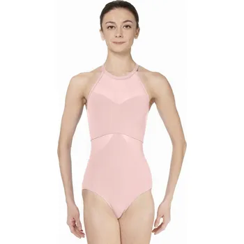 Body Lulli,Baletní trikot se síťkou LUB822, sv. růžová XS