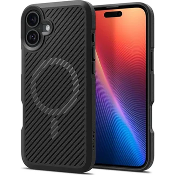 Kryt SPIGEN Armor Mag pro Apple iPhone 16 - MagSafe - plastový / gumový - černý
