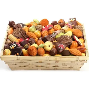 Čokoláda Košík různých podzimních čokolád 2,5 kg - belgická čokoláda Pralibel