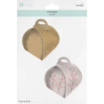 Řezačka papíru DP Craft Vyřezávací šablona dárková krabička 6x6x7,5cm