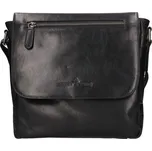 Pánská kožená taška přes rameno Greenwood Dirk - černá