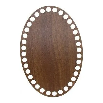 Dno na košík ořech ovál 20x13,5cm