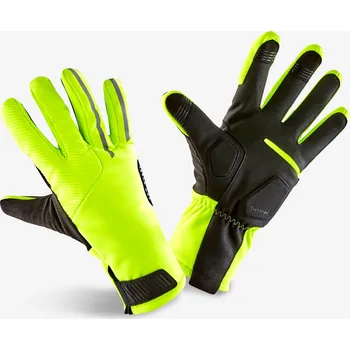 Cyklistické rukavice VAN RYSEL Zimní cyklistické rukavice 900 M ZELENÁ|ČERNÁ|ŽLUTÁ