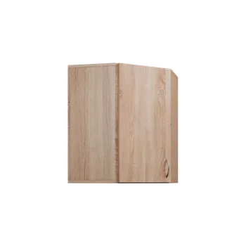 Kuchyňská skříňka CHR - 40 horní skříňka, 1-dveřová, rohová, levá, 730x600x600, dub bardolino