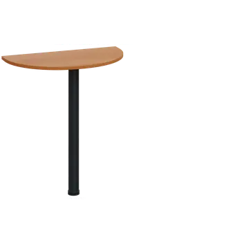 Stolová podnož CJD 2 - 70 přístavba jednací, kovová podnož černá, síla desky 25 mm, široká 700 mm, olše jantar