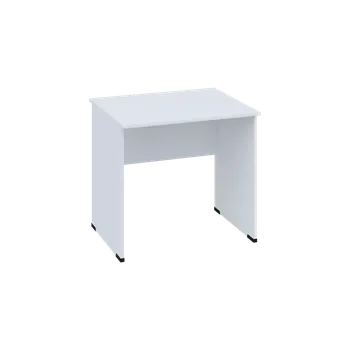 Psací stůl CPL 17 - 8 stůl kancelářský, dřevěná podnož, deska 18 mm, široký 800 mm, bílá