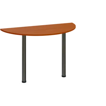 Stolová podnož CJC 1 - 120 přístavba jednací, kovová podnož chrom, síla desky 18 mm, široká 1200 mm, třešeň šumavská