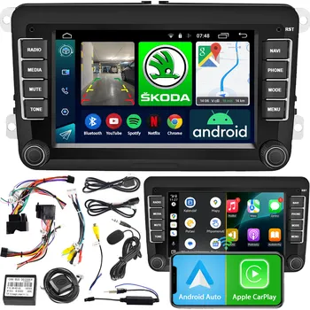 Autorádio RÁDIO NAVIGACE NCS RS-404 ANDROID ŠKODA ROOMSTER 2006-2015 BLUETOOTH 2DIN