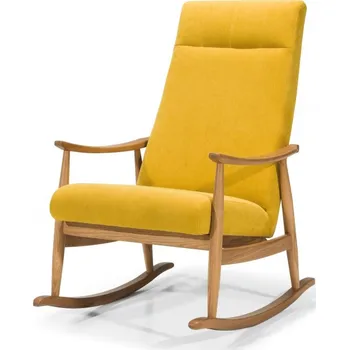 Křeslo Houpací křeslo s dřevěnými područkami PERLA