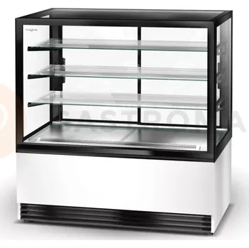 Modul pro cukrářská vitrína chladící, čelní sklo rovné, výklopné, 1370x795x1460 mm | RAPA, EXCELLENTE C-C