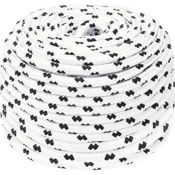 Lano Splétané lodní lano bílé 10 mm x 25 m polyester IM_152771