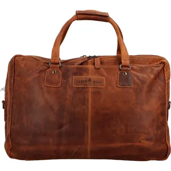 Pánská aktovka Kožená cestovní taška Greenwood Malcolm - světle hnědá