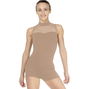 Body Lulli,Baletní celotrikot se síťkou LUB825, tělová XL