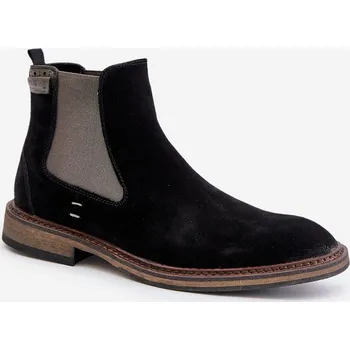 Pánská běžecká obuv Semišové Boty Chelsea Pánské Big Star OO174154 Barva: Černá, Velikost: 41