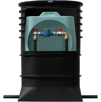 vodoměrná šachta S-TIS-MK malá vodoměrná šachta Aplast - 2 vodoměry, 1200 mm, pochozí poklop