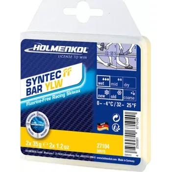 Lyžařský vosk Holmenkol Syntec FF Bar YLW 2x35g (Parafín 0° ~ -4°C)