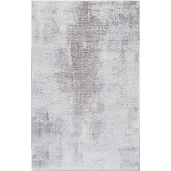 Koberec Luxusní koberec, bavlna/polyester, nízký vlas, protiskluzový, šedý, 180 x 280 cm + vyzvednutí ZDARMA