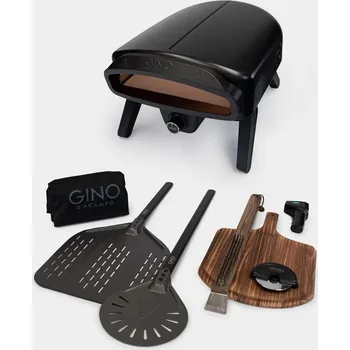Pec na pizzu Pece na pizzu GINO Plynová trouba na pizzu Gino VESUVIO černá SET/8ks