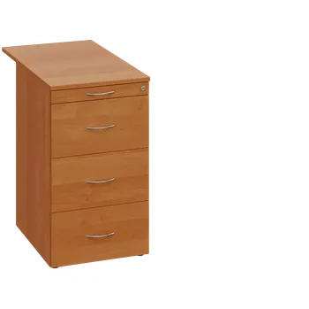 Zásuvkový kontejner CKC 2 - 81 kontejner přístavný, 4-zásuvkový, deska 25 mm, centrální zámek, tužkovnice, olše jantar