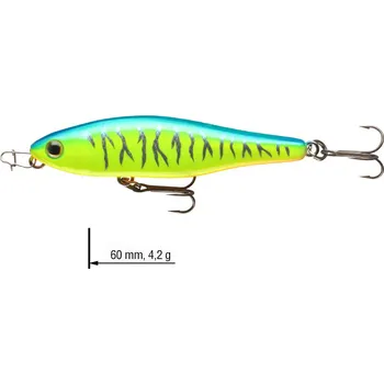 Wobler DAIWA Steez Pencil 60F - 6 cm - Blue Back Chart