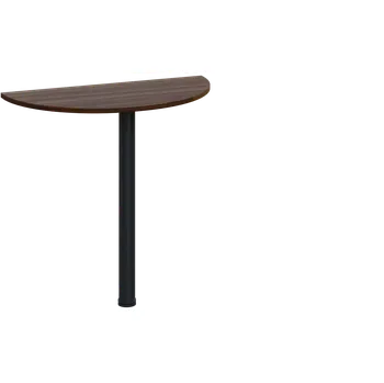 Stolová podnož CJD 1 - 81 přístavba jednací, kovová podnož černá, síla desky 18 mm, široká 800 mm, ořech královský