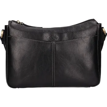 Kabelka Kožená dámská crosbody kabelka Katana Belinda - černá