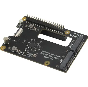 Stolní počítač Suptronics X1004 2280 M.2 NVMe dual Shield pro Raspberry Pi 5 X1004
