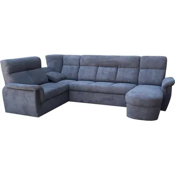 Sedací souprava MODENA U Pravá - sedací souprava látka GRAFITOVÁ - ARAGON 97 - kolekce "E" (FE) (K250) NOVÁ LÁTKA