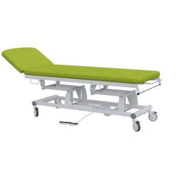 Zahradní lehátko EUROMEDICA - 12 lehátko elektricky stavitelné, 2-segmentové s nožním ovladačem (2 motory), světle zelené č. 20