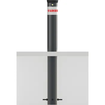 parkovací zábrana Fadini TALOS M50 9695L velmi robustní sloupek pro zamezení vjezdu s LED světly, výška 1000 mm, průměr 275 mm, tloušťka 20 mm, antracit