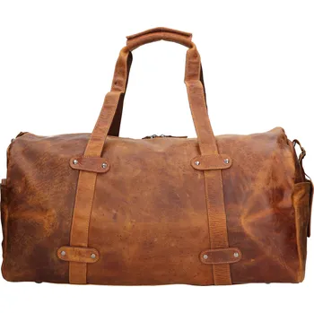 Pánská aktovka Kožená cestovní taška Greenwood Solen - světle hnědá