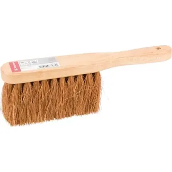 Metlička FSC s kokosovým vláknem Kramp 315 mm (KP-3301308KR) (Dřevěná ruční metlička Kramp. Metlička má hnědá kokosová vlákna. Vhodná pro úklid v domácnosti i dílně na suché podlahy. Pracovní šíře 315 mm.)