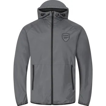 Pánská větrovka Arsenal FC Bunda Arsenal FC, šedá, kapuce, zip Velikost: L
