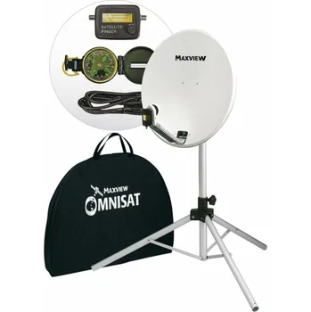 Satelitní anténa Přenosná satelitní sada MAXVIEW 55 cm s HD přijímačem