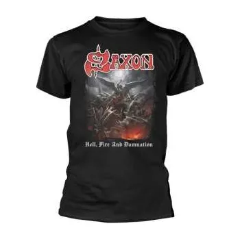 Pánská móda Merch Saxon: Hell, Fire And Damnation L 2025