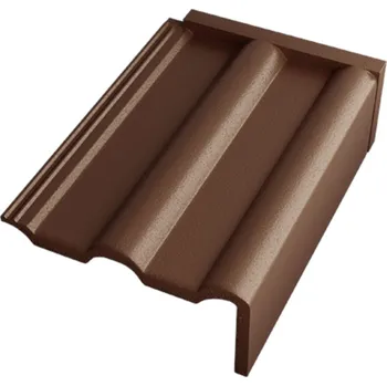 Střecha Taška pultová pravá Betonpres Exclusiv tmavohnědá