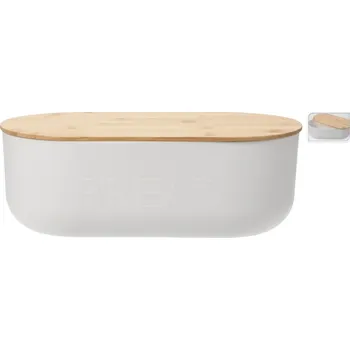 chlebník KO-170486780 chlebovka 35 x 19 x 12 cm bílá/přírodní