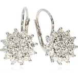 Zlatnictví Helios Náušnice bílé zlato s Diamanty N05 Kameny: S Diamanty, Váha: 3,38g