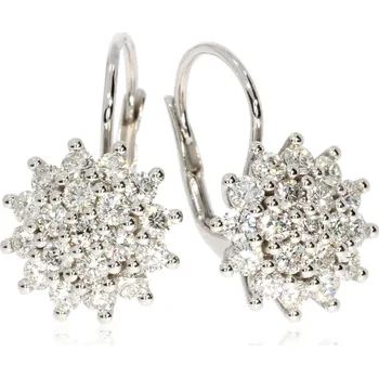 Náušnice Zlatnictví Helios Náušnice bílé zlato s Diamanty N05 Kameny: S Diamanty, Váha: 3,38g