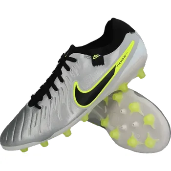 Kopačky Pánské kopačky lisovky Nike Tiempo Legend 10 Pro AG stříbrné
