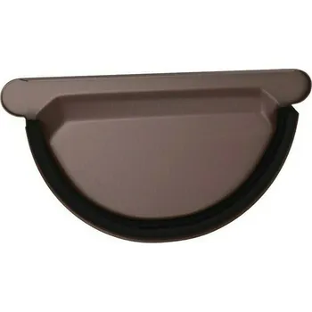 okap Čelo žlabu s těsněním DEKRAIN ROBUST 250 RAL 8017 čokoládově hnědá