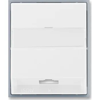 vypínač a zásuvka Kryt zásuvka ISDN jednonásobná ABB Element bílá, ledová šedá